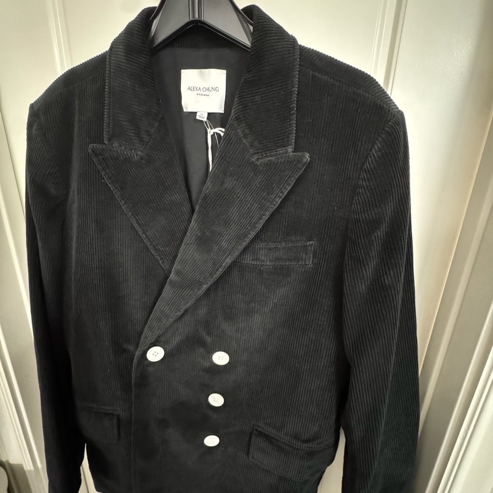 Alexa Chung Madewell Black Corduroy Women's Blazer